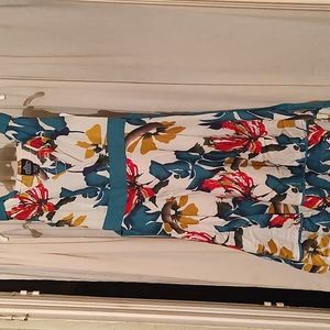 Angie floral V neck dress